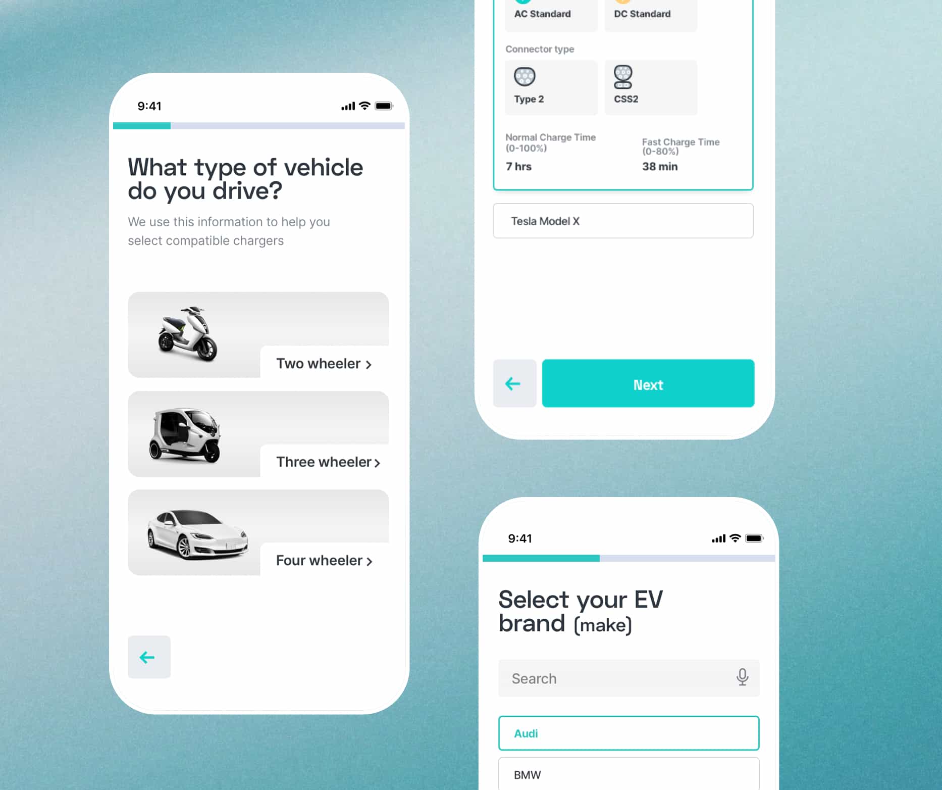 Screenshot of Chargepool app mobile screen showing onboarding process