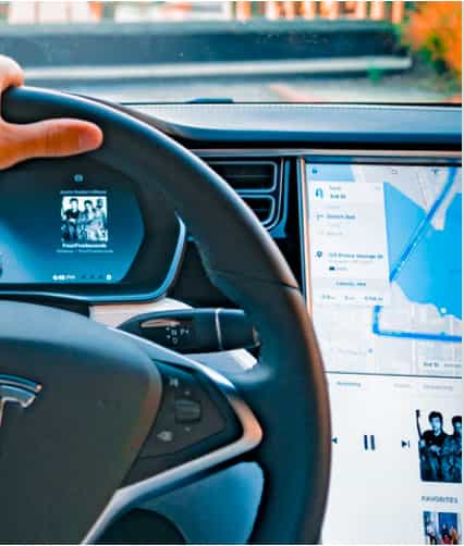 An Electric Car Dashboard